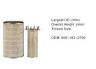 High Performance White Hydraulic Oil Filter Assembly OEM 600-181-2700