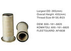 600-181-6820 Hydraulic Oil Filter Assembly Height 455mm OD 265mm