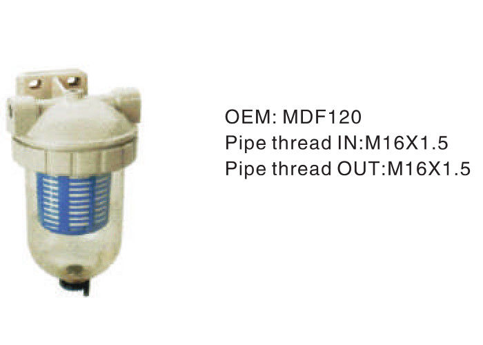 buy White Inline High Pressure Hydraulic Filter Mdf120 Pipe Thread IN M16×1.5 online manufacturer