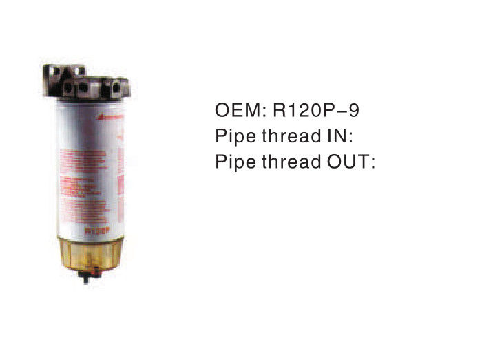 buy New Condition Diesel Truck Fuel Filter R120P-9 Pipe Paper Fiber Glass Media online manufacturer