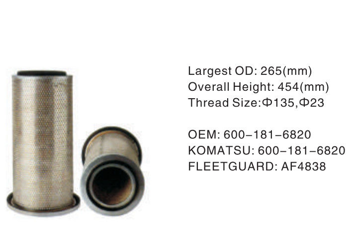 buy Overall Height 454mm Hydraulic Filter Housing Assembly 600-181-6820 OD 265mm online manufacturer